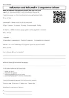 Vorschau - Arbeitsblätter - Debate, Rebuttal, Refutation Viewing Comprehension AB - Deckblatt