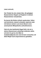 Vorschau - Präsentationen/Tafelbilder - Classroom Rules - Seite 1