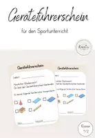 Vorschau - Bildkarten - Geräteführerschein für den Sportunterricht - Deckblatt