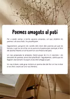Vista previa - Unidades / Secuencias / Situaciones de Aprendizaje - Poemes amagats al pati - Portada