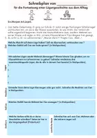 Vorschau - Arbeitsblätter - Lügengeschichte mit Hilfsmaterial und Schreibplan - Deckblatt