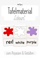 Vorschau - Präsentationen/Tafelbilder - Colours / Colors (Wort/Bild-Material) - Englisch - Deckblatt