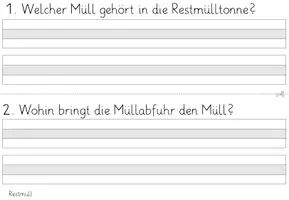 Vorschau - Arbeitsblätter - Präsentationsfragen zur Erstellung von Abfall-Plakaten - Seite 3