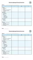 Vorschau - Arbeitsblätter - Bewertungsbogen Brustschwimmen - Techniküberprüfung - Seite 1
