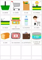Aperçu - Feuilles d'exercices - Vocabulaire: Au supermarche - Page 1