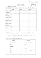 Vorschau - Arbeitsblätter - Verneinung von "to be" Class Survey - Deckblatt