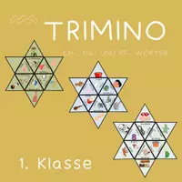 Vorschau - Stationenlernen - Trimino mit CH-, PF- und NG- Wörter - Deckblatt