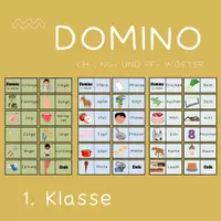 Vorschau - Spiele - Dominos mit pf-, ng- und ch- Wörtern - Deckblatt