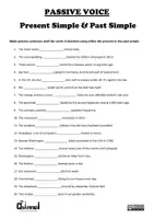 Vorschau - Arbeitsblätter - Passive Voice Worksheets - Pack - Seite 1