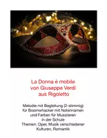 Vorschau - Anderer Materialtyp - La Donna è mobile Für Boomwhacker 3-stimmig - Deckblatt