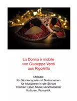 Vorschau - Anderer Materialtyp - La Donna è mobile, Melodie für Glockenspiele - Deckblatt