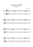 Vorschau - Anderer Materialtyp - La Donna è mobile Melodie und Bassstimme für Glockenspiele - Seite 1