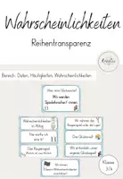 Vorschau - Unterrichtsreihen - Wahrscheinlichkeiten - Reihentransparenz - Deckblatt