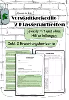 Vorschau - Klassenarbeiten - Vorstadtkrokodile: 2 Klassenarbeiten - Deckblatt