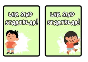 Vorschau - Mal- und Bastelvorlagen - Umziehkarten für den Sportunterricht- Wir sind strartklar! - Seite 3