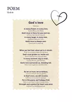 Vorschau - Arbeitsblätter - ❤️ “God´s Love” Poem - Englisch spielerisch lernen - Gedichtreise 7 - Seite 3