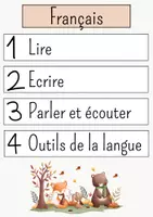 Aperçu - Outils du professeur - Intercalaires - thème : animaux de la forêt - Page 3