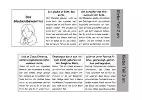 Vorschau - Arbeitsblätter - Leporello - Das Glaubensbekenntnis erklärt - Deckblatt