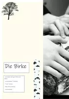 Vorschau - Mal- und Bastelvorlagen - Die Birke Wir malen und tupfen einen Birkenbaum - Deckblatt