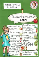 Vorschau - Präsentationen/Tafelbilder - Stundentransparenz Apfel | Sachunterricht Klasse 1-3 - Deckblatt