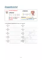 Vorschau - Arbeitsblätter - Doppelbrüche mit den vier Grundrechnungsarten lösen! - Seite 1