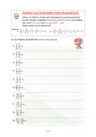 Vorschau - Arbeitsblätter - Doppelbrüche mit den vier Grundrechnungsarten lösen! - Seite 3