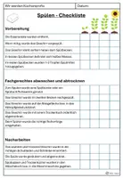 Vorschau - Arbeitsblätter - Spülen - Checkliste - Seite 1