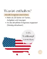 Vorschau - Arbeitsblätter - Aktuelle Unterrichtsreihe: USA Wahl 2024 (Präsidentschaftswahl) (Donald Trump & Joe Biden) - Seite 2