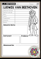 Vorschau - Arbeitsblätter - Beethoven – Steckbrief zu Ludwig van Beethoven | Musikunterricht 4.–5. Klasse - Deckblatt