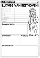 Vorschau - Arbeitsblätter - Beethoven – Steckbrief zu Ludwig van Beethoven | Musikunterricht 4.–5. Klasse - Seite 1