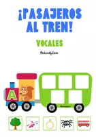 Vista previa - Juegos / Gamificación - Pasajeros al tren: VOCALES (Conciencia fonológica) - Portada