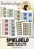 Vorschau - Mal- und Bastelvorlagen - Spielgeld zum Ausdrucken und Ausschneiden - Deckblatt