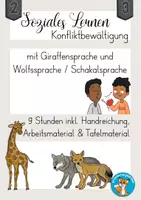 Vorschau - Stundenentwürfe - gewaltfreie Kommunikation Konfliktbewältigung Konfliktlösung - Deckblatt