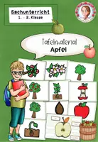 Vorschau - Präsentationen/Tafelbilder - Apfel Tafelmaterial | Sachunterricht Klasse 1-3 - Deckblatt