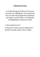 Vorschau - Arbeitsblätter - Erste-Hilfe Stationsarbeit (Realschule/Gymnasium) - Seite 1