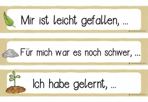 Vorschau - Bildkarten - Reflexionskarten mit Satzanfängen - Seite 2