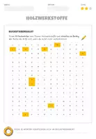 Vorschau - Arbeitsblätter - Werken mit Holz - Werkstoffe - Suchsel / Gitterrätel (3-fach differenziert) - Seite 2