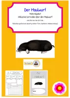 Vorschau - Arbeitsblätter - Der Maulwurf - Materialpaket mit Lernvideo - Deckblatt