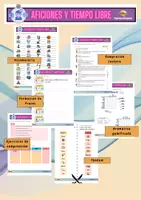 Vorschau - Stundenentwürfe - Materialpaket Hobbys/ Aficiones / Tiempo libre - Deckblatt