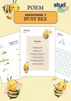 Vorschau - Merkblätter - 🐝 “Busy Bee” Poem - Englisch spielerisch lernen - Gedichtreise 9 - Deckblatt