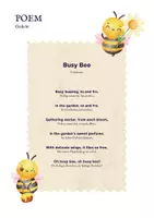 Vorschau - Merkblätter - 🐝 “Busy Bee” Poem - Englisch spielerisch lernen - Gedichtreise 9 - Seite 2