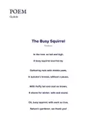 Vorschau - Mal- und Bastelvorlagen - 🐿️ “Busy Squirrel” Poem - Englisch spielerisch lernen - Gedichtreise 13 - Seite 3
