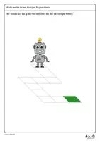 Vorschau - Arbeitsblätter - Offline Coding – Der Roboter findet seinen Weg (schwierig) - Seite 2