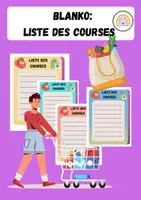 Vorschau - Anderer Materialtyp - Faire les courses - Blanko Einkaufslisten - Deckblatt