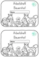 Vorschau - Arbeitsblätter - Arbeitsheft Bauernhof mit QR-Code - Deckblatt
