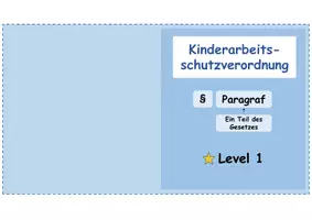 Vorschau - Bildkarten - Kinderarbeitsschutzgesetz u. Jugendarbeitsschutzverordnung mit Worthilfen - Seite 2