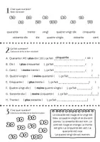 Vorschau - Arbeitsblätter - Arbeitsblätter Zahlen bis 100 - Les nombres de 1 à 100 - Deckblatt