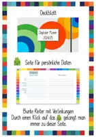 Vorschau - Interaktives Material - ❗️NEU ❗️XXL Digitaler Planer / Unterrichtsplaner / Schulplaner 2024/25 - Seite 2
