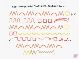 Vista previa - Unidades / Secuencias / Situaciones de Aprendizaje - Musicograma Les Toreadors (Carmen) de Georges Bizet - Portada