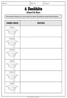 Vorschau - Arbeitsblätter - 6 Denkhüte - Arbeitsblatt - Seite 2